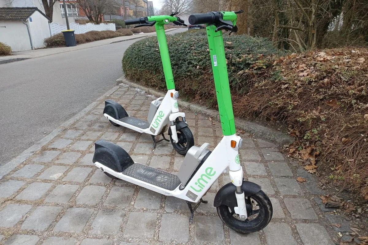 E-Scooter von Lime in Unterschleißheim (Foto: Peter Marwan)