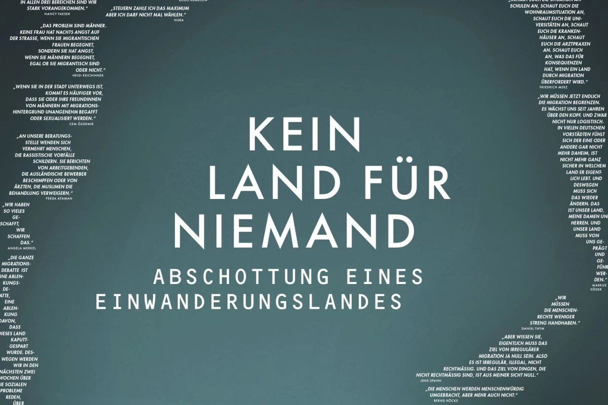 Ausschnitt des Plakats zum Film "Kein Land für Niemand", der am 24. Jun i im Capitol Kino Lohhof gezeigt wird (Bild: Nashorn Filmhaus KG)