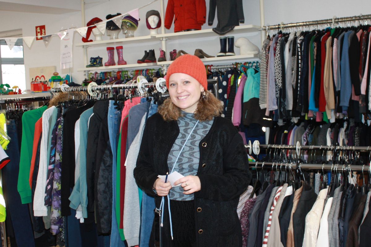 Lisa Stowe, Leiterin des AWO-Sozialkaufhaus Klawotte in Unterschleißheim (Foto: Peter Marwan)