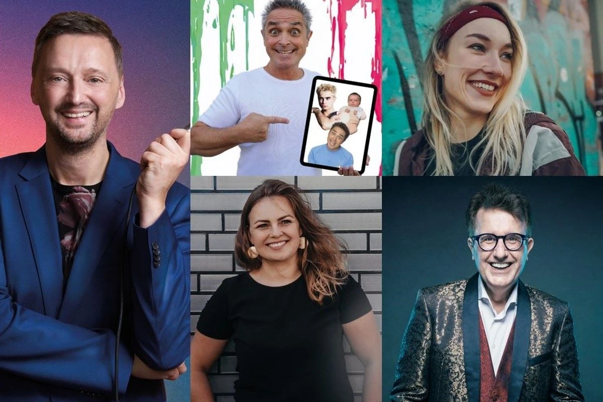 Bei der zweiten Unterschleißheimer Lachnacht sind Ole Lehmann, Roberto Capitoni, Jacky Feldmann, Fee Badenius und Christoph Brüske im Bürgerhaus zu Besuch. (Fotos: Hendrik Gergen I Paulina Capitoni I Jacky Feldmann I Sophie Löhlein I Oli Haas)