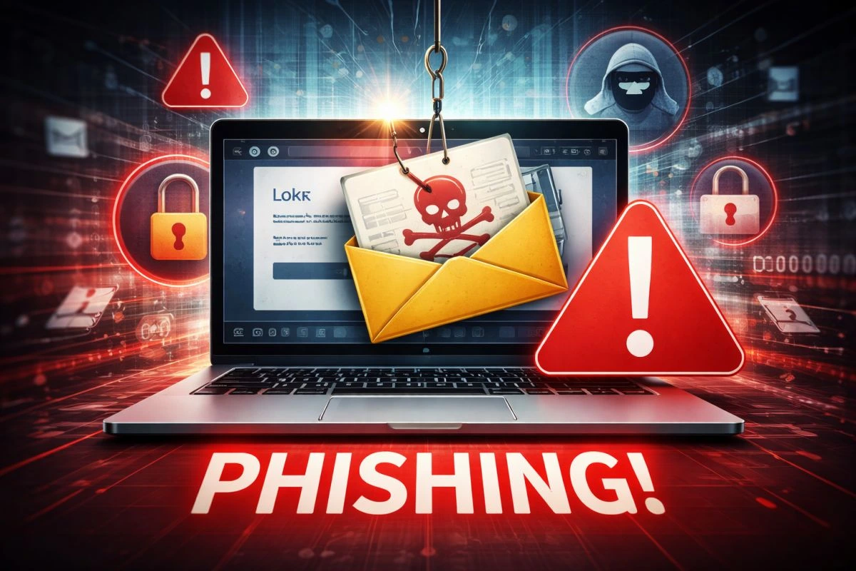 (Phishing-Warnung (Bild: Peter Marwan mit ChatGPT)