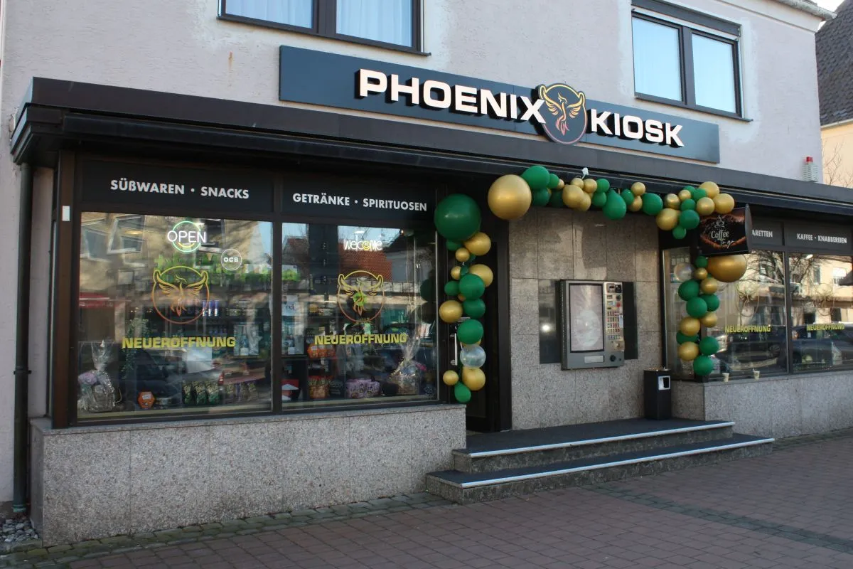 „Phoenix Kiosk“ ind er Bezirksstraße 16 in Unterschleißheim (Bild: Peter Marwan)