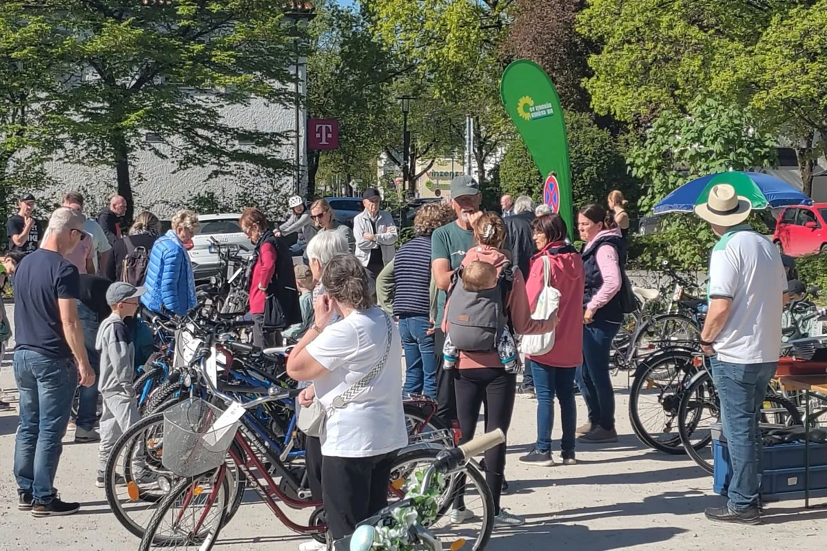 Radl-Flohmarkt 2026 (Foto: Bündnis 90 / Die Grünen Unterschleißheim)