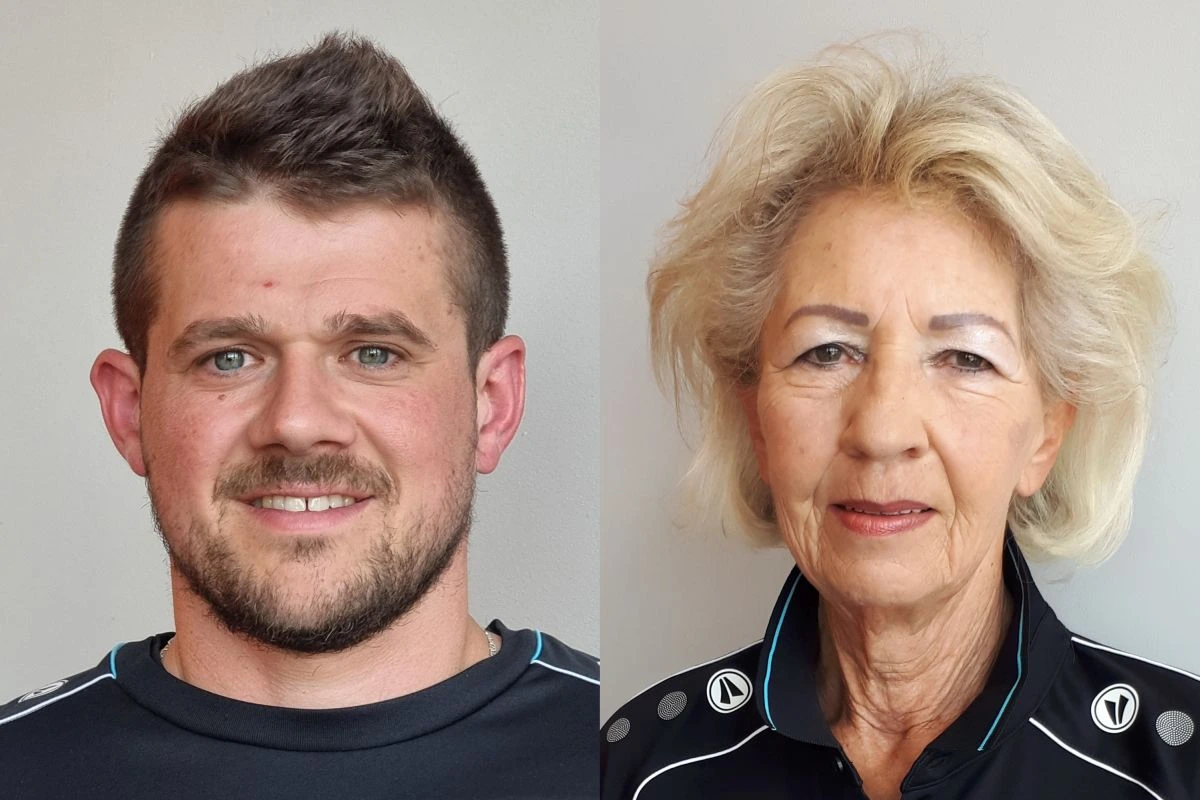 Tomislav Pemper und Irmi Steiner (Fotos: SKC Lohhof)