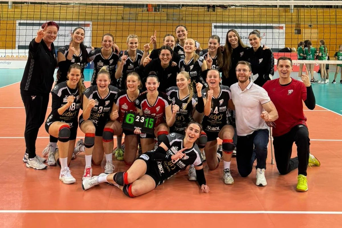 SV Lohhof Damen-Team 2. Bundesliga nach dem Sieg am 10.1.2026 gegen den TSV Unterhaching. (Bild: SV Lohhof)