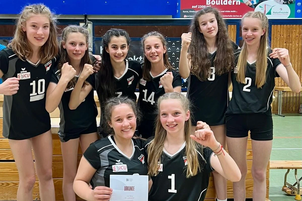 Gruppenbild U14-Team weiblich des SV Lohhof Volleyball (Foto: SV Lohhof)
