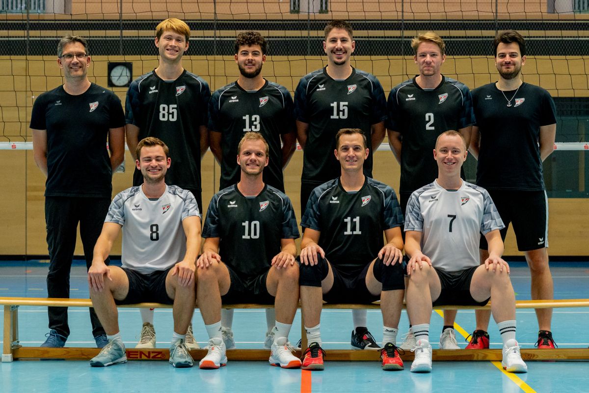 Landesliga-Team SV Lohhof Volleyball Männer in der Sasion 2025/26 (Foto SV Lohhof)