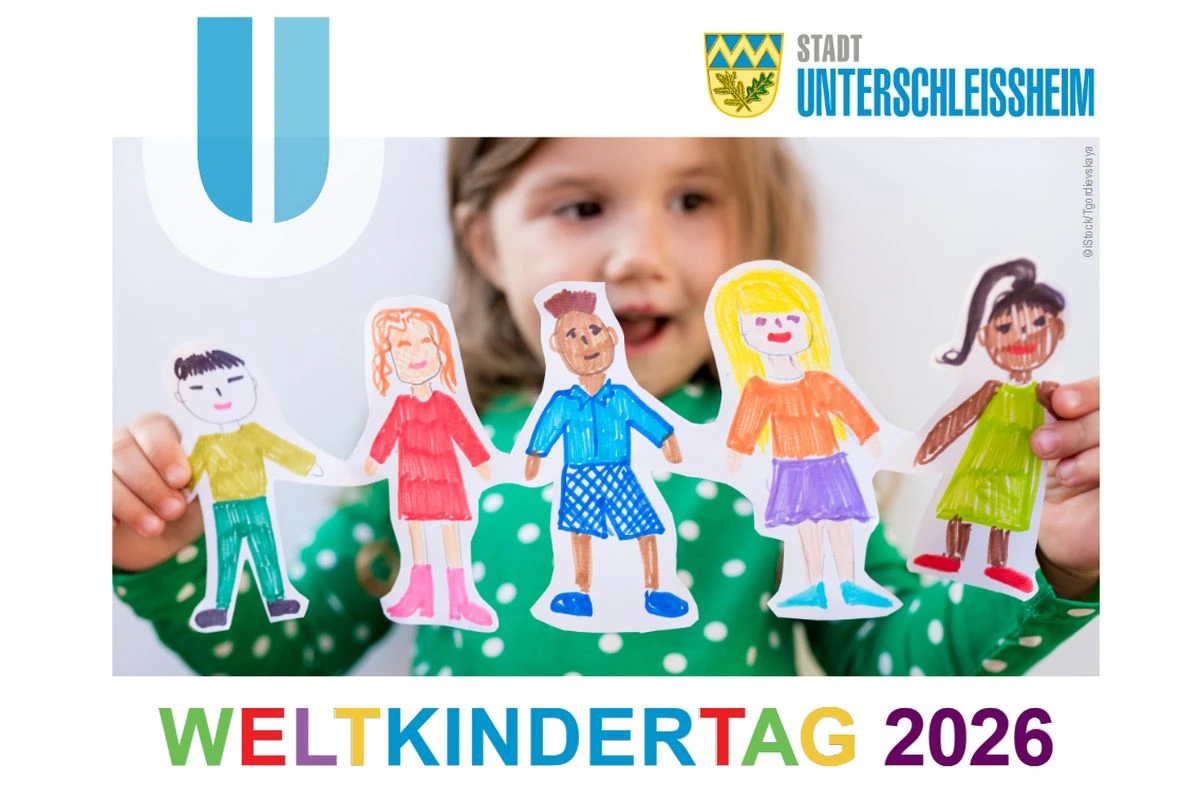 Kind mit aus Papier ausgeschnittenen Figruren (Grafik: Stadt Unterschleißheim)