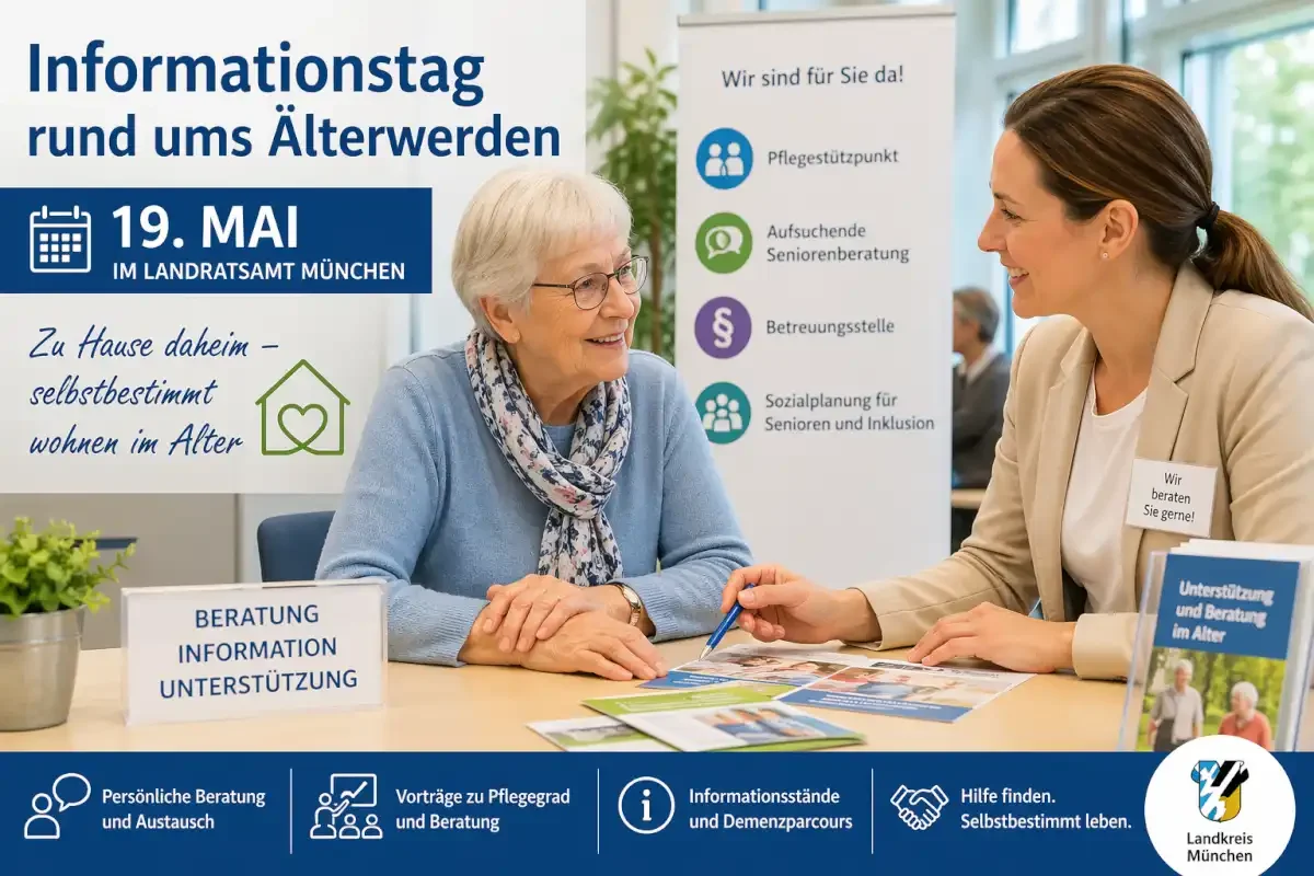 Informationstag rund ums Älterwerden am 19. Mai (Bild: Erstellt von Helmut Göbel mit Hilfe von ChatGPT.