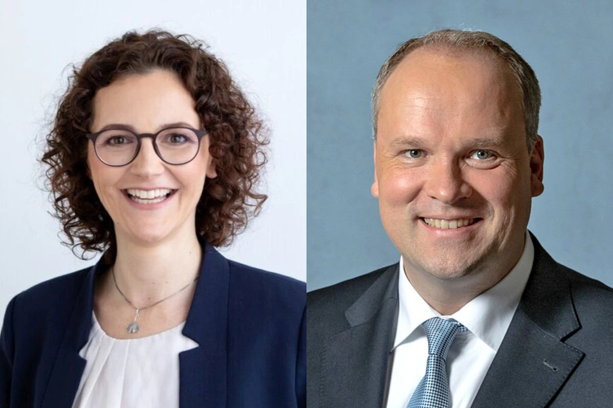 Marion Seitz oder Christoph Göbel? Am Sonntag entscheidet sich in der Stichwahl, wer dem Landratsamt im Landkreis München künftig vorsteht. (Bilder: Marion Seitz / Christoph Göbel)